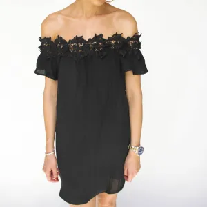 Black Off Shoulder Dress