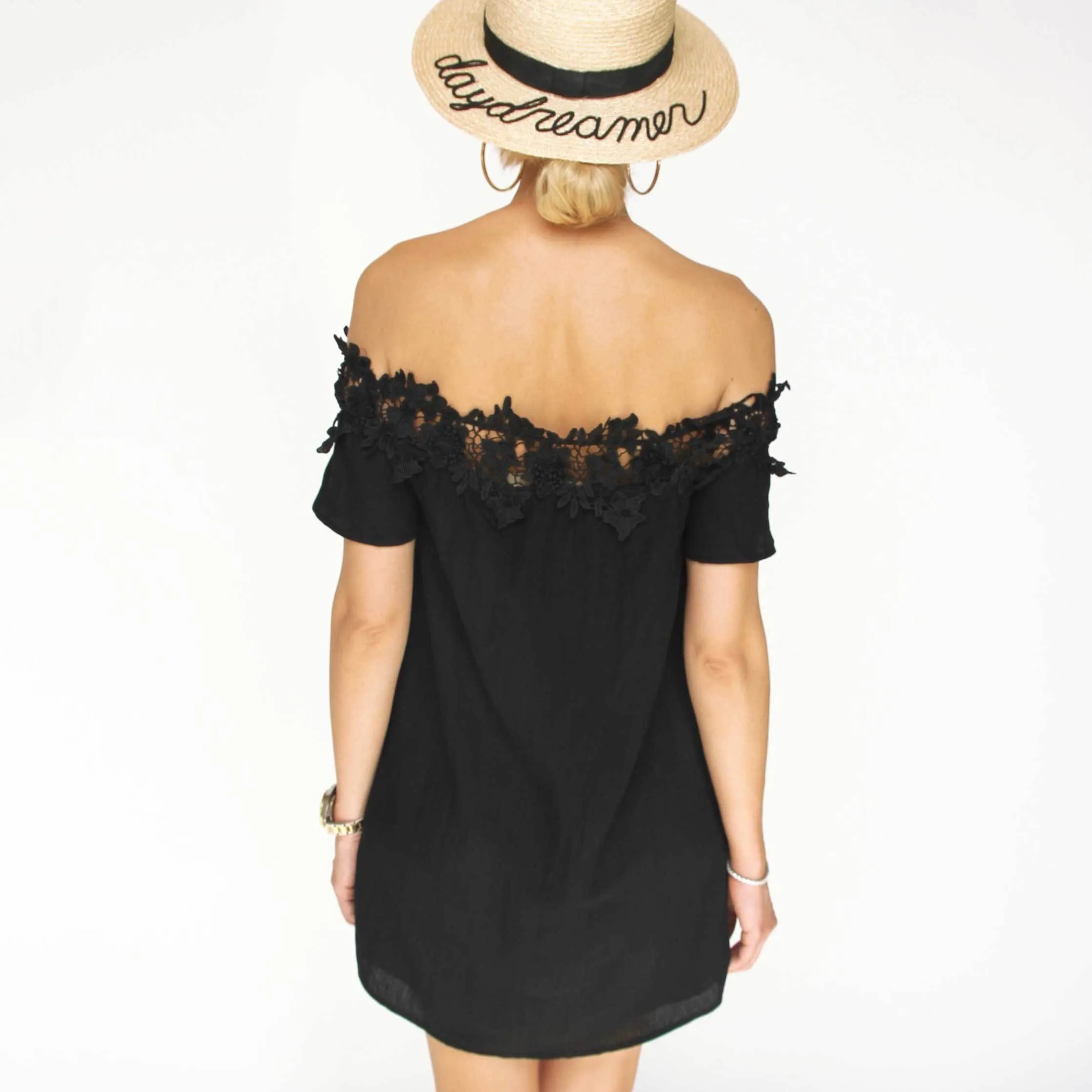 Black Off Shoulder Dress