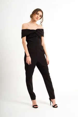 Black off shoulder jumper