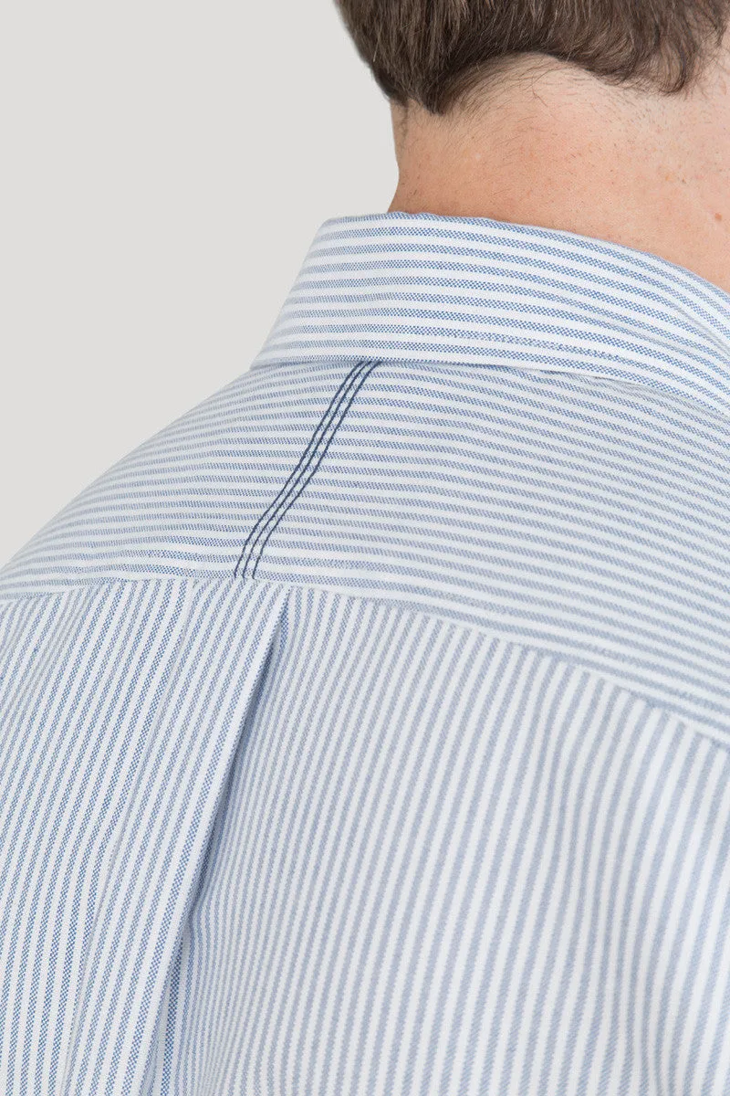 Classic Button Down - Sky Candy Stripe