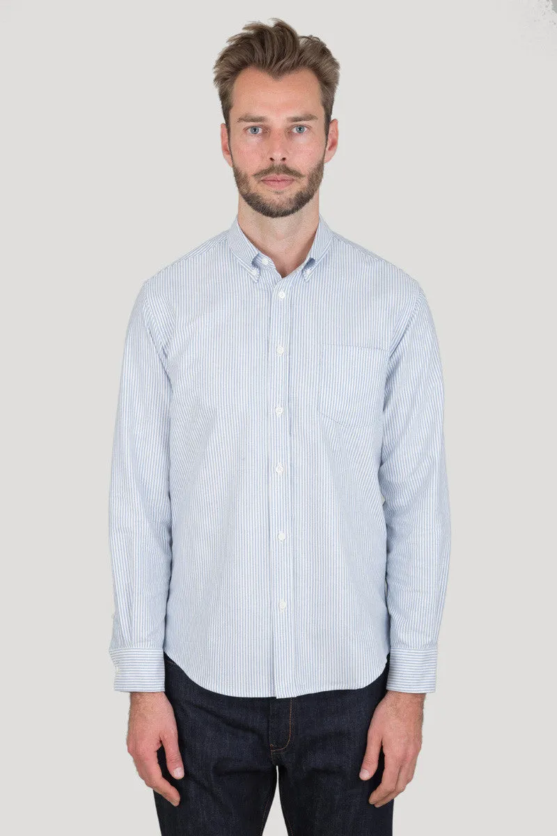 Classic Button Down - Sky Candy Stripe