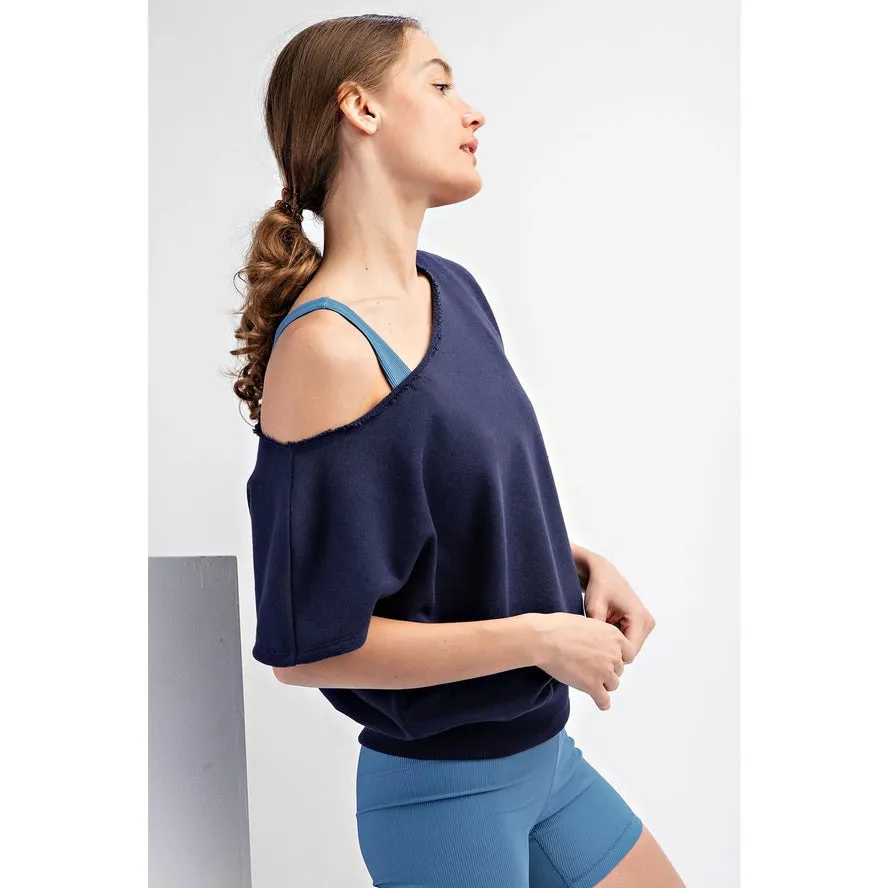Fame Off Shoulder Sweatshirt