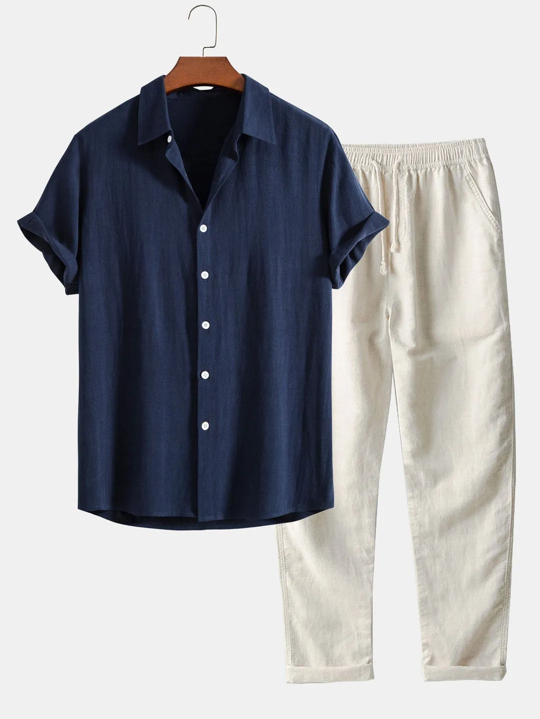 Fashion Canberra | Davit Casual Linen Set