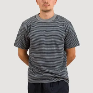 Heritage Striped T-Shirt (Misty Grey   Marine Deep)