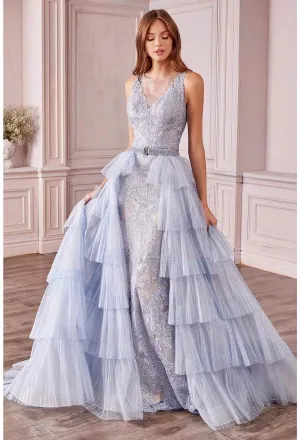 King Blue Evening Dress