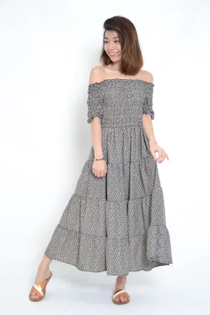 LEA OFF SHOULDER MAXI
