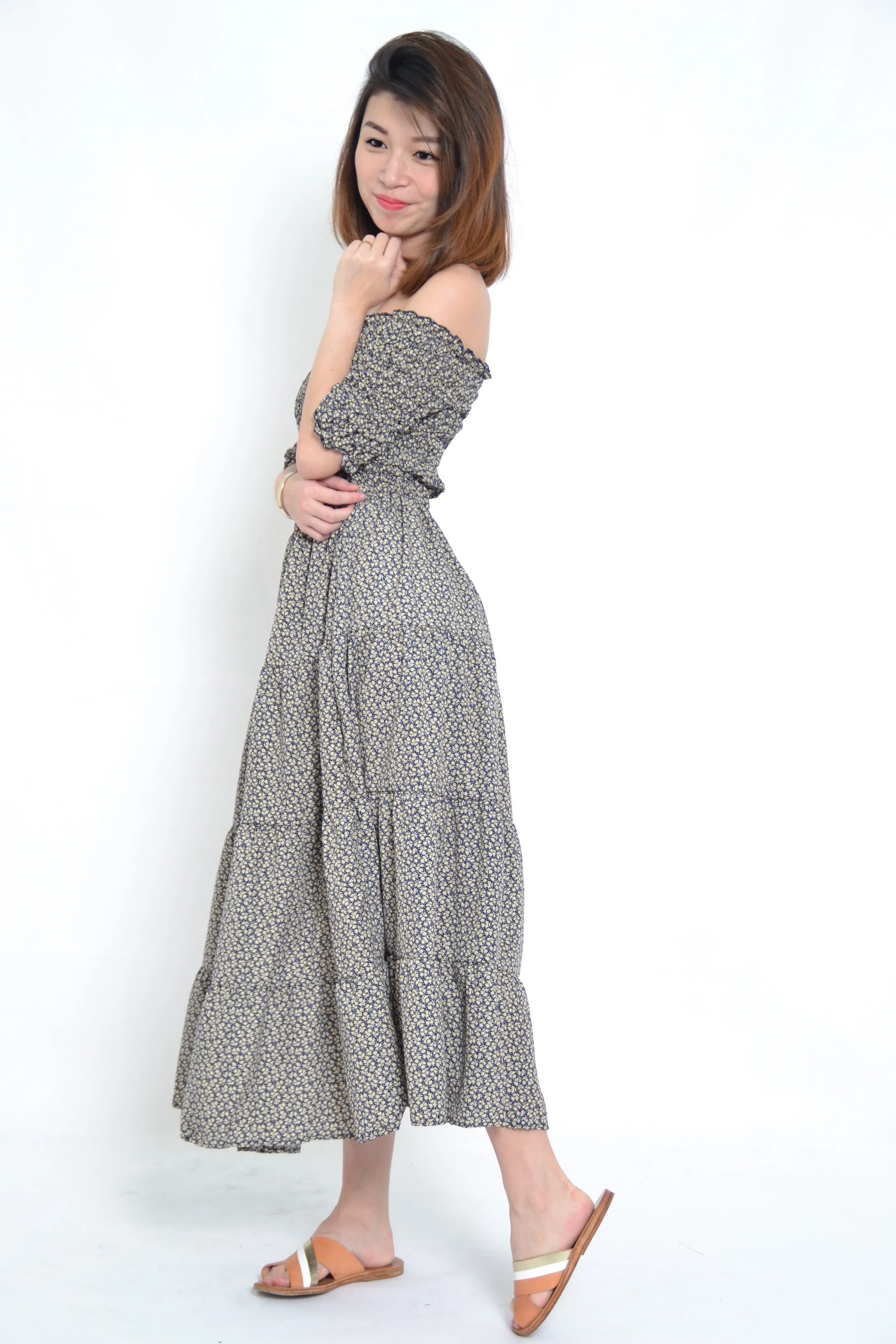 LEA OFF SHOULDER MAXI