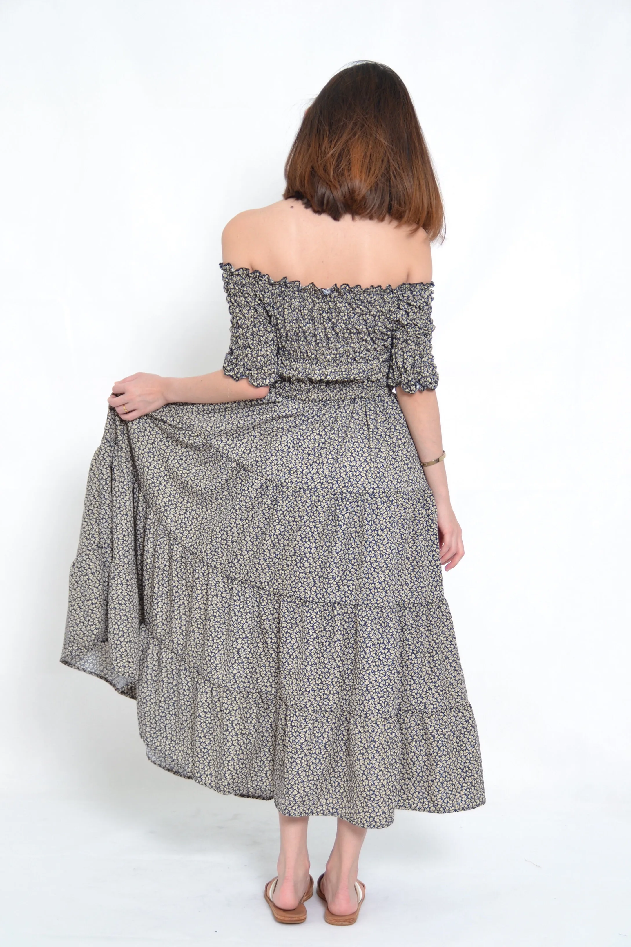 LEA OFF SHOULDER MAXI