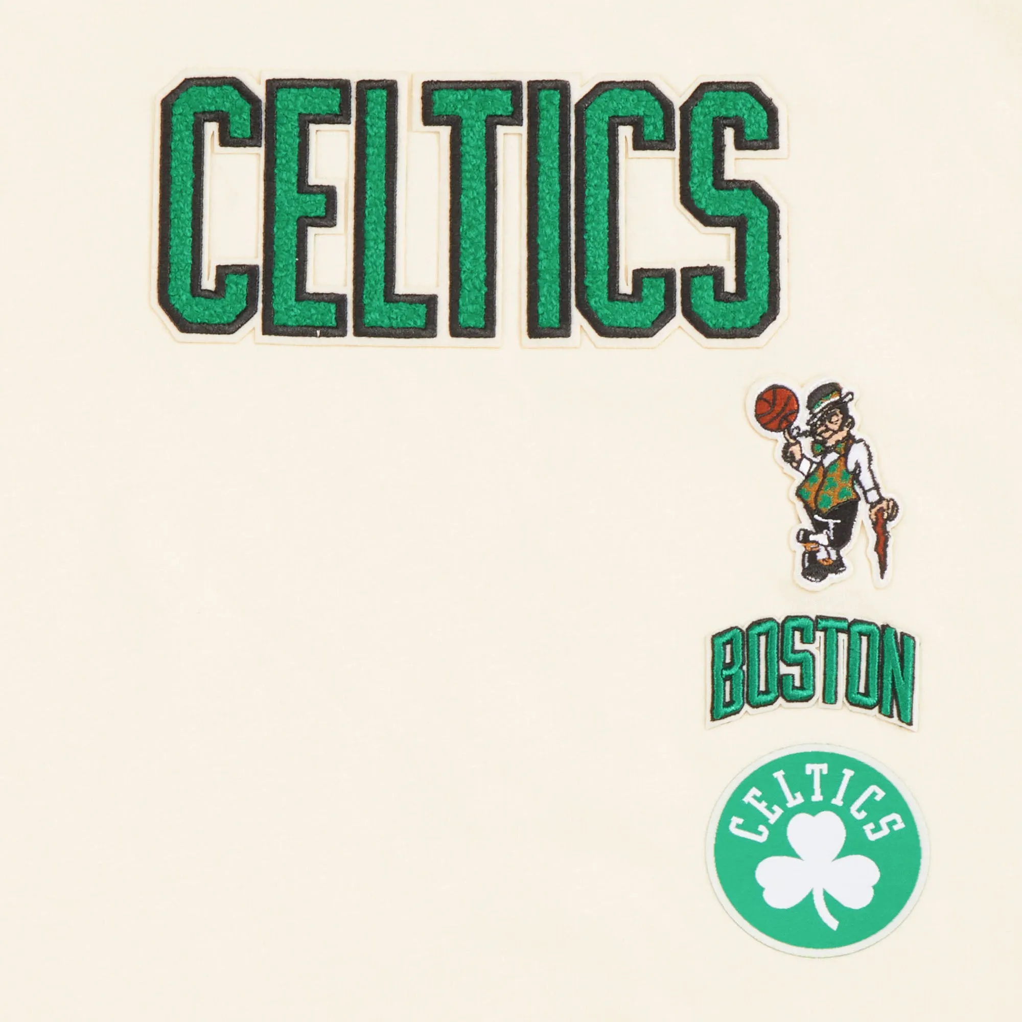 NBA BOSTON CELTICS RETRO CLASSIC TODDLER BOYS SHORT SLEEVE TAPING TEE (EGGSHELL/ KELLY GREEN)