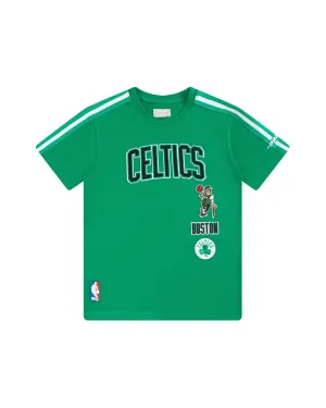 NBA BOSTON CELTICS RETRO CLASSIC TODDLER BOYS SHORT SLEEVE TAPING TEE (KELLY GREEN)