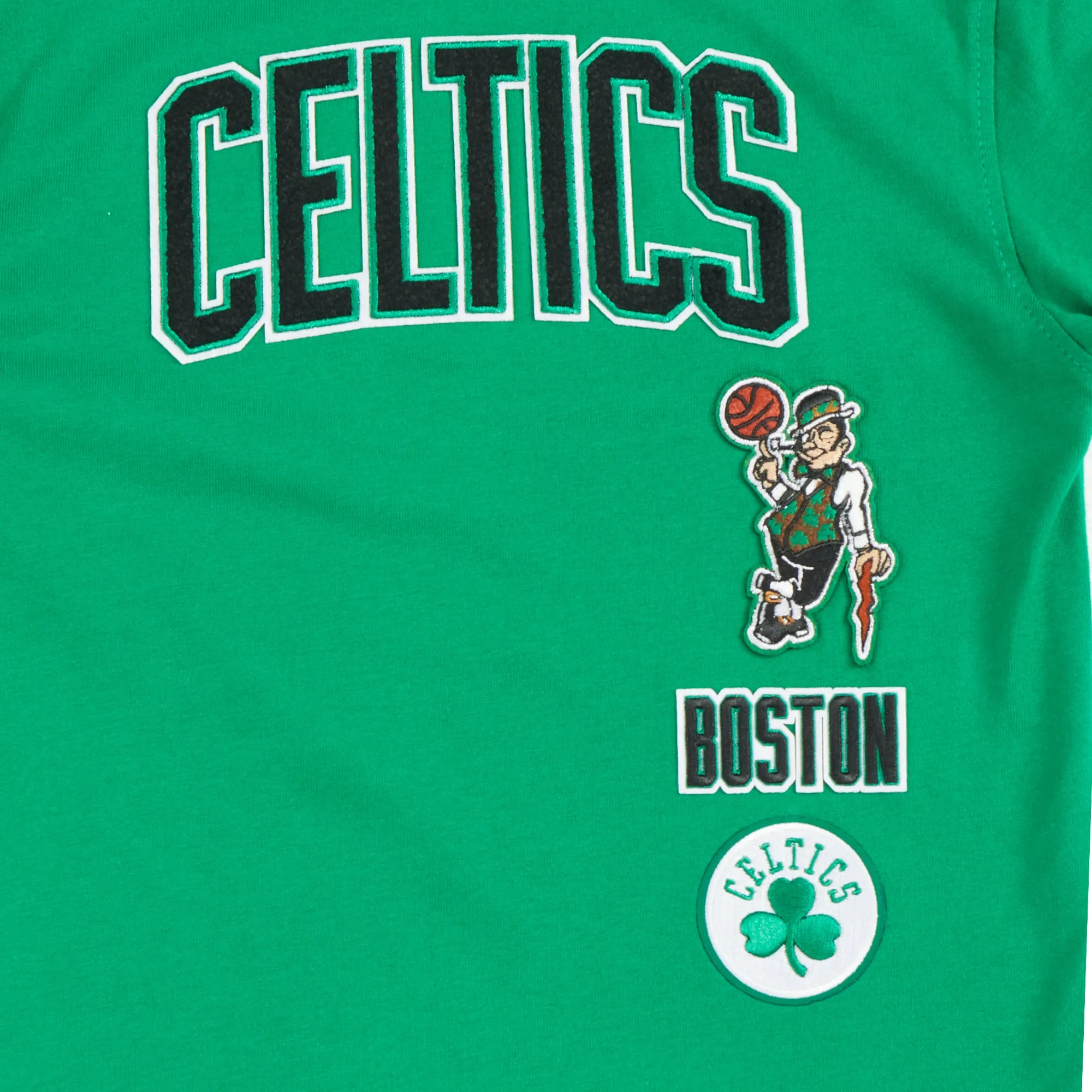 NBA BOSTON CELTICS RETRO CLASSIC TODDLER BOYS SHORT SLEEVE TAPING TEE (KELLY GREEN)