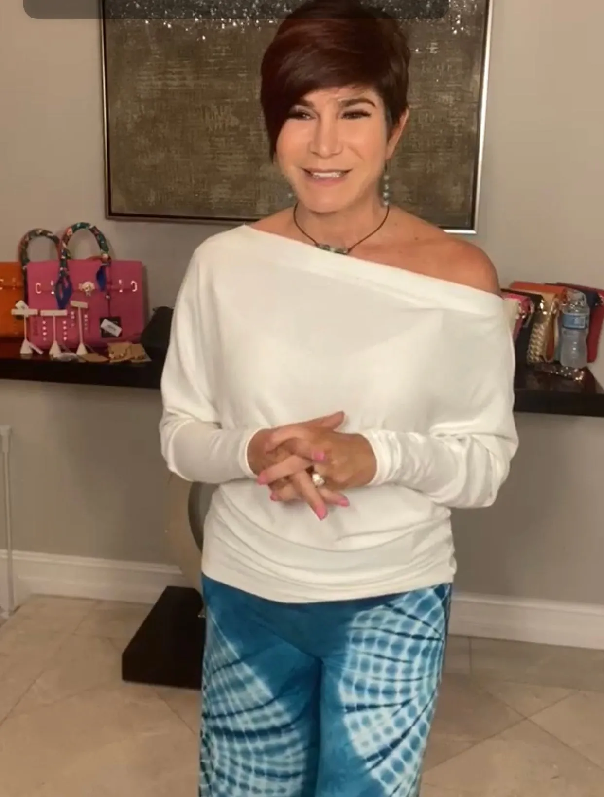 Off Shoulder Crepe Top