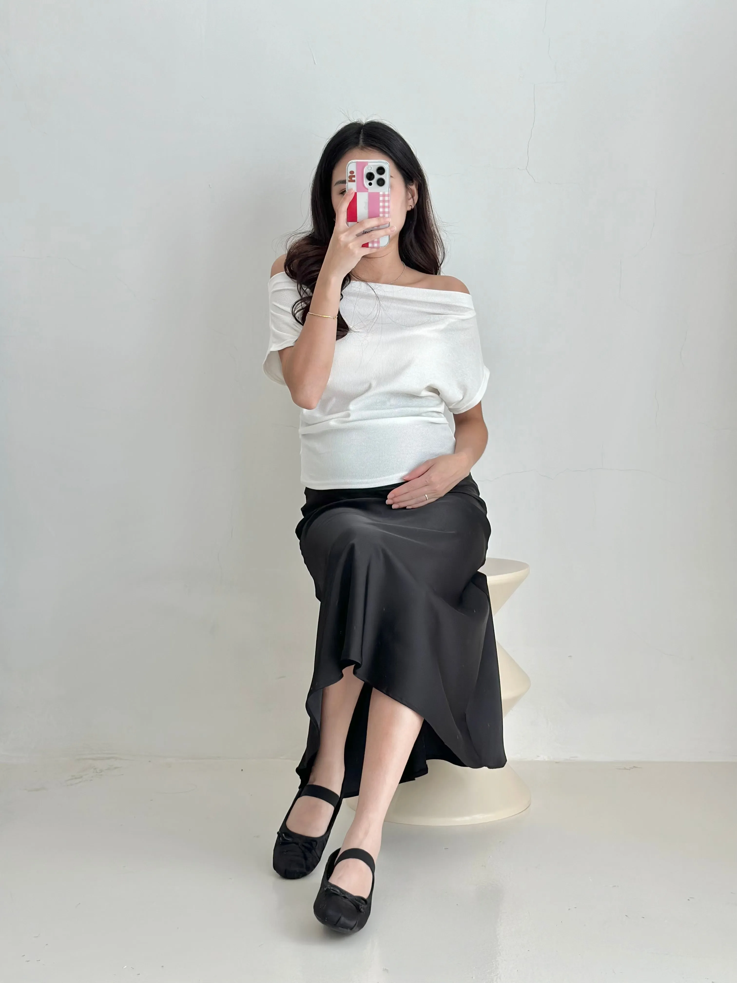 Off-Shoulder Top WHITE