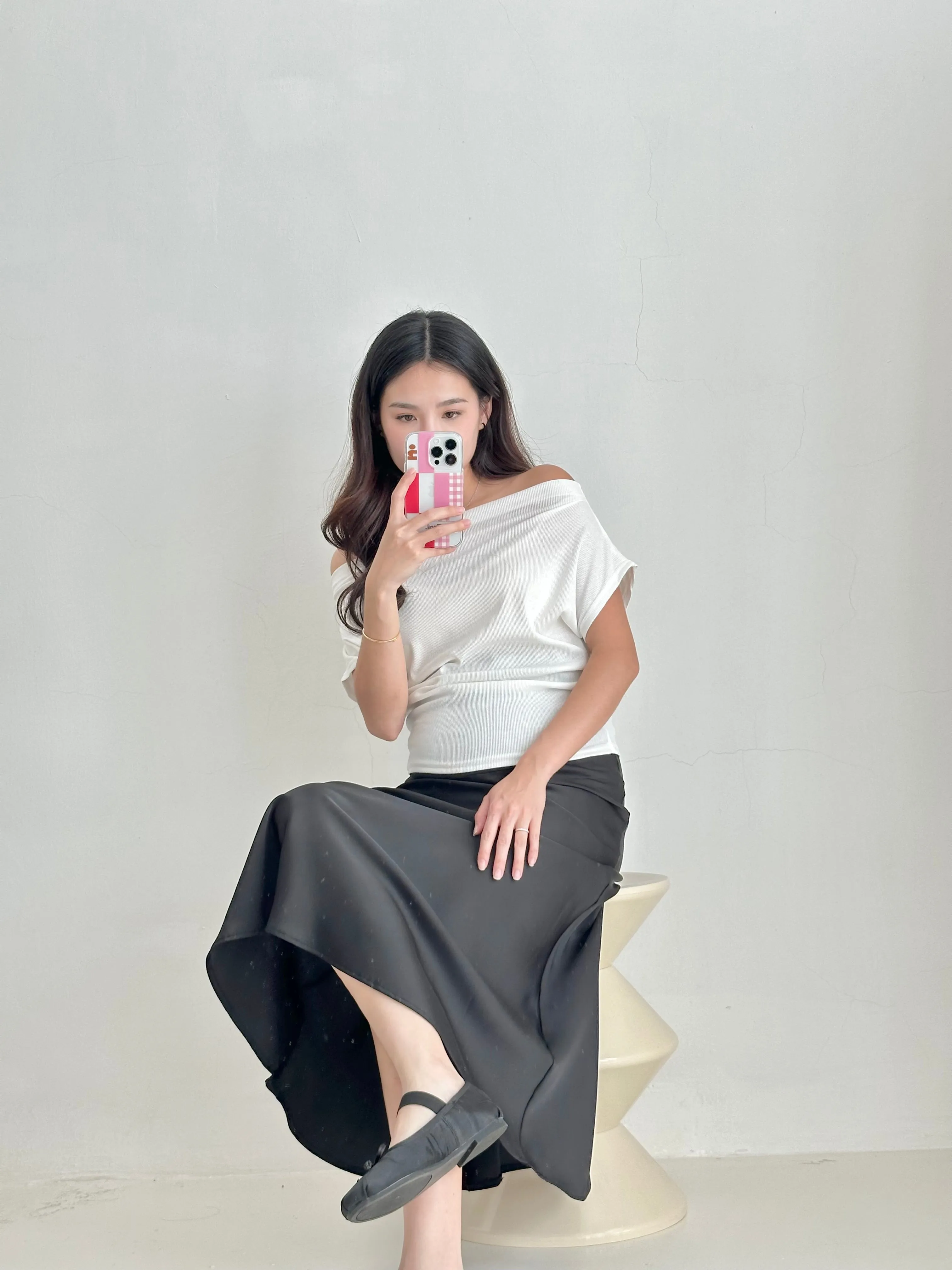 Off-Shoulder Top WHITE