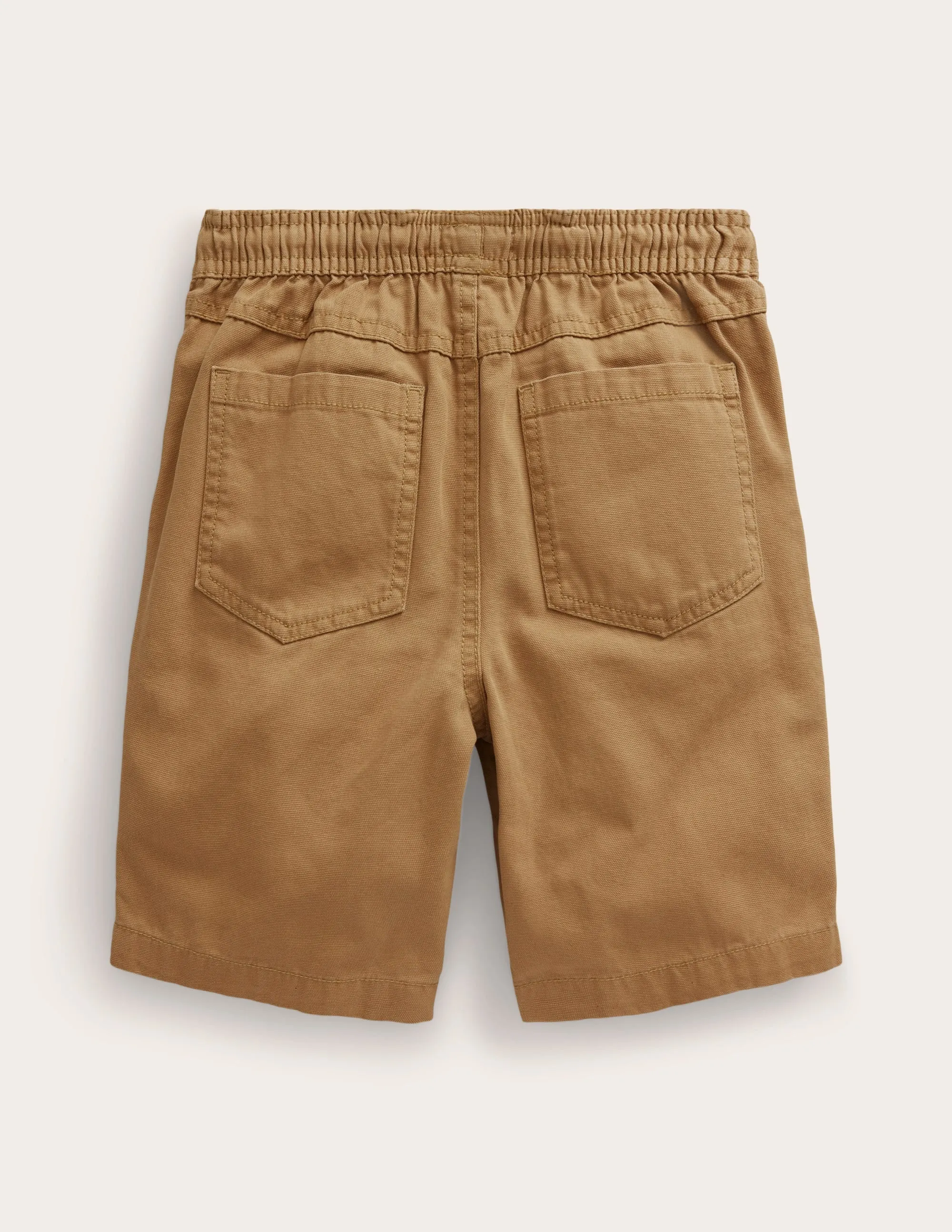 Pull-on Drawstring Shorts-Hazelnut Brown