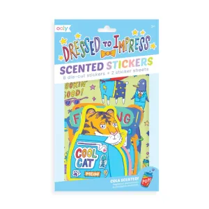 Scented Scratch Stickers-  Dressed To Impress, Cola Scented