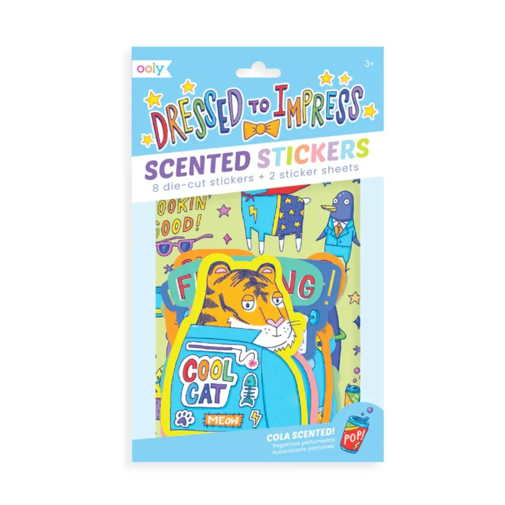 Scented Scratch Stickers-  Dressed To Impress, Cola Scented