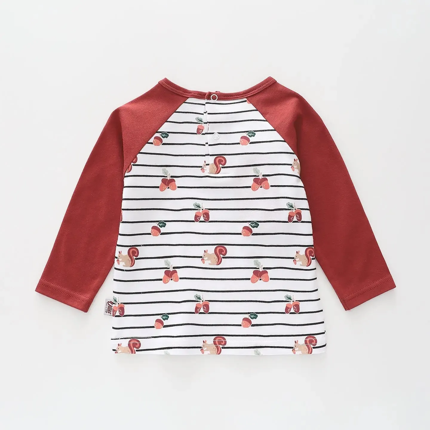 Squirrel Raglan LS Tee