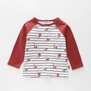 Squirrel Raglan LS Tee