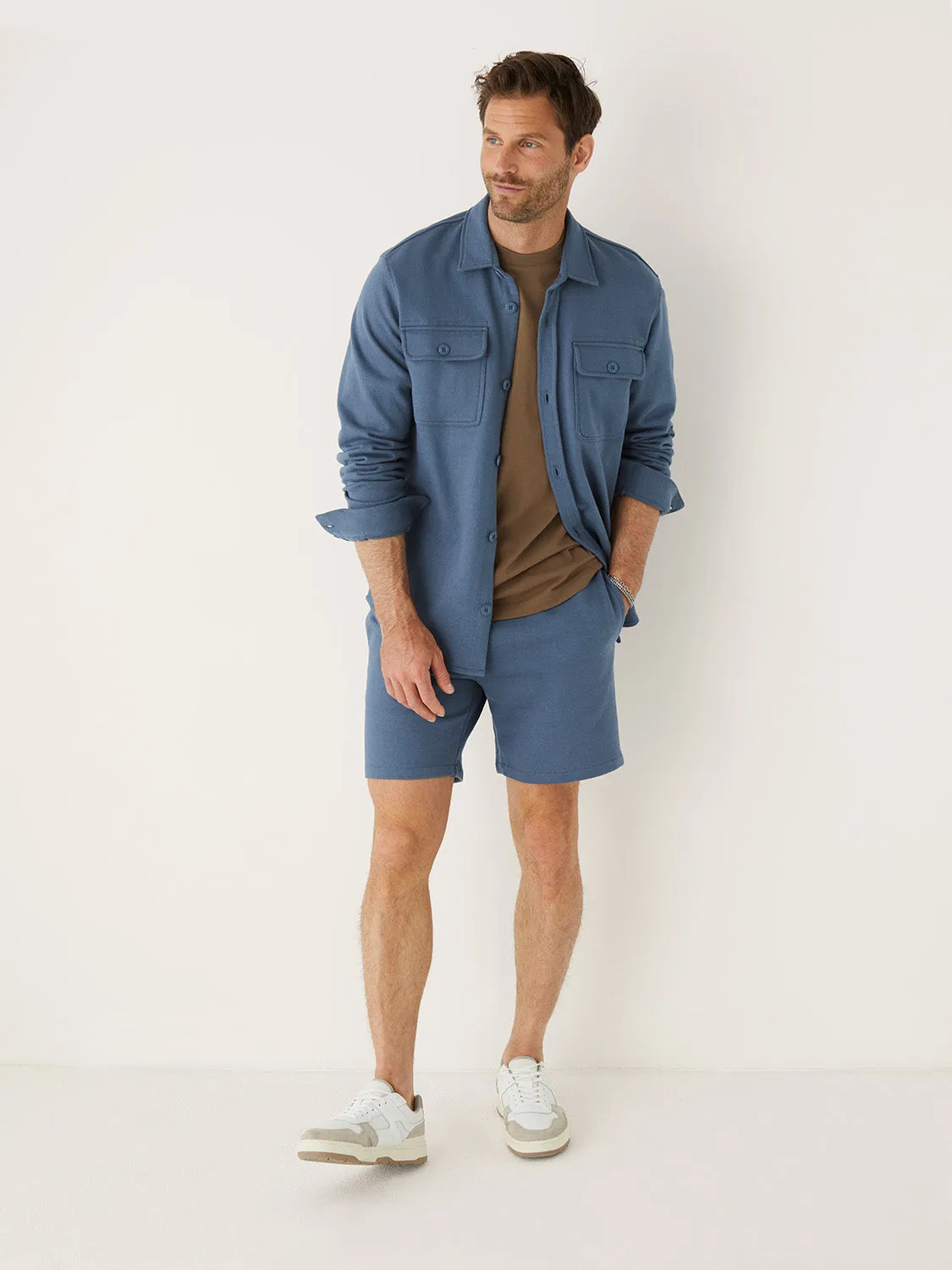 The Owen Pull-On 7in Short in Stormy Blue