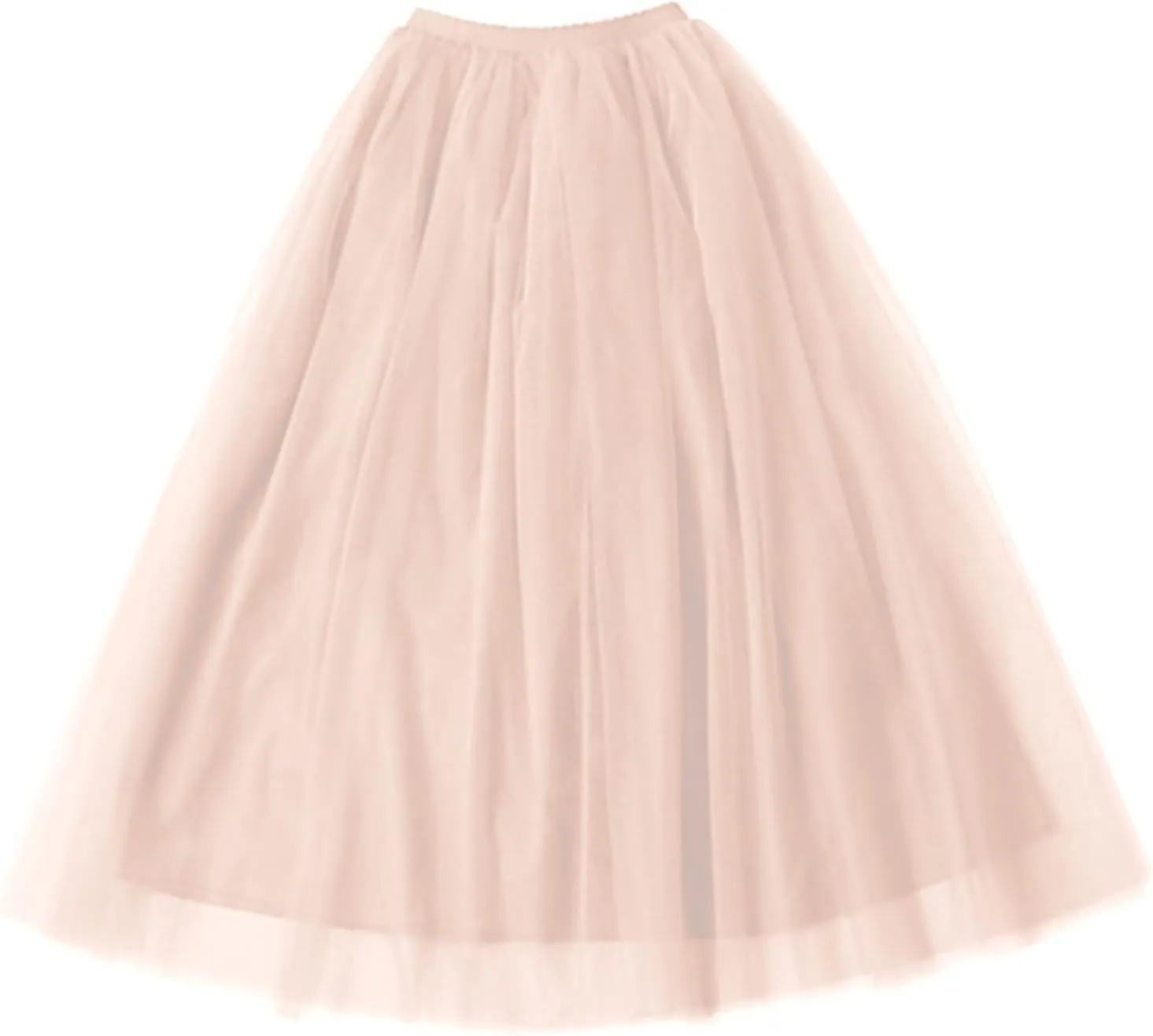 Tulle Tutu Skirt for Women Womens Long Tutu Skirts Pleated Princess Midi Skirts Adult Tutu Dancing Party Evening