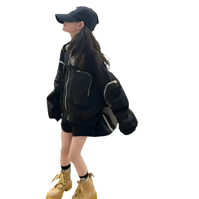 Zipper Bomber Jacket